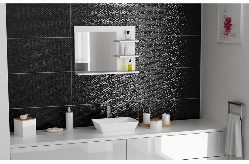 Haro L3 Fürdőszoba tükrös polc - fehér