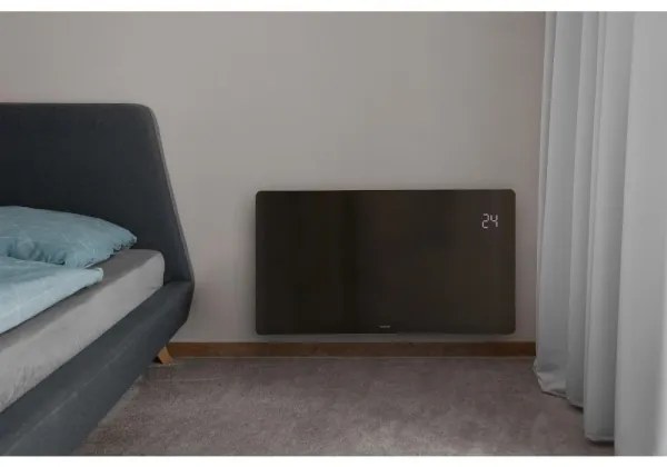 Sencor - Okos elektromos direkt fűtőtest/konvektor 1200/2400W/230V IP24 Wi-Fi fekete