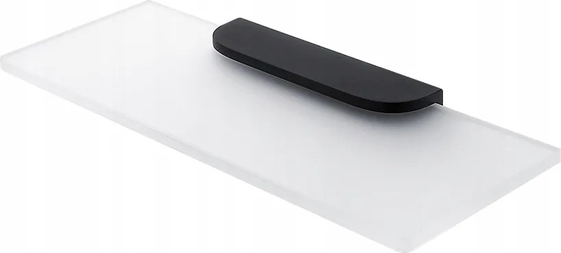 Nimco Nikau Fekete fürdőszobai polc, üveg, matt, 30 cm Nkc 30091B-30-90