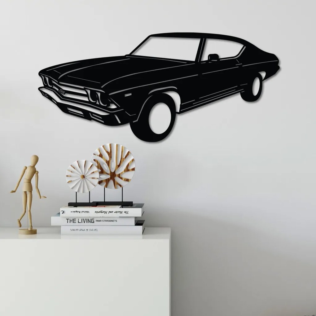 Chevrolet fém fali dekoráció, 60×28 cm