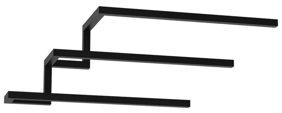 Luminex Fali törölközőtartó 19x58 cm fekete 9876