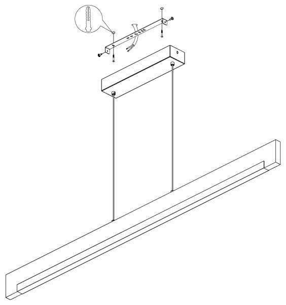 Eglo 99293 - CAMACHO LED 25,5W/230V állítható fényerejű függeszték