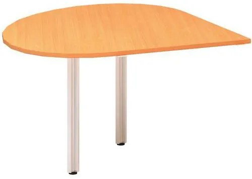 Alfa Office Alfa 100 asztal toldóelem, 120 x 120 x 73,5 cm, csepp, jobbos kivitel, bükk Bavaria mintázat%