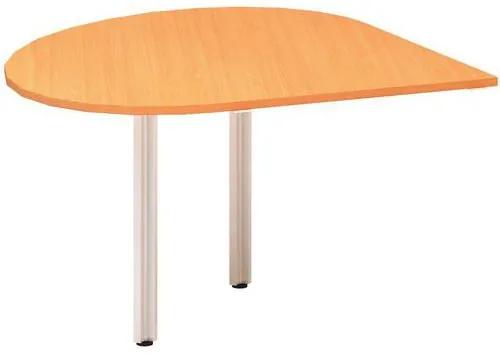 Alfa Office  Alfa 100 asztal toldóelem, 120 x 120 x 73,5 cm, csepp, jobbos kivitel, bükk Bavaria mintázat%