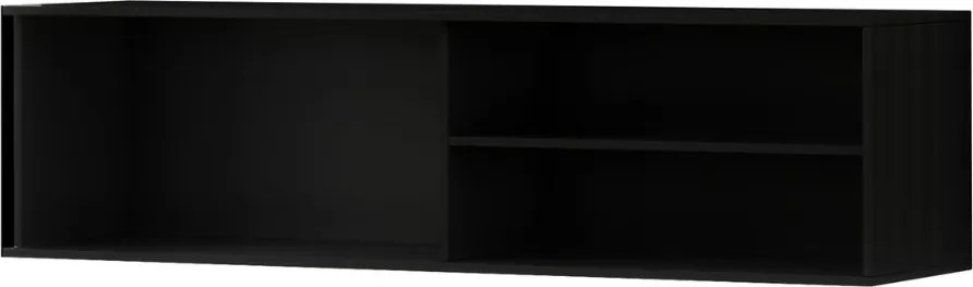 AKCIÓ Függesztett TV állvány MEORATI 150x40 cm, fekete/tölgy artisan II. osztály