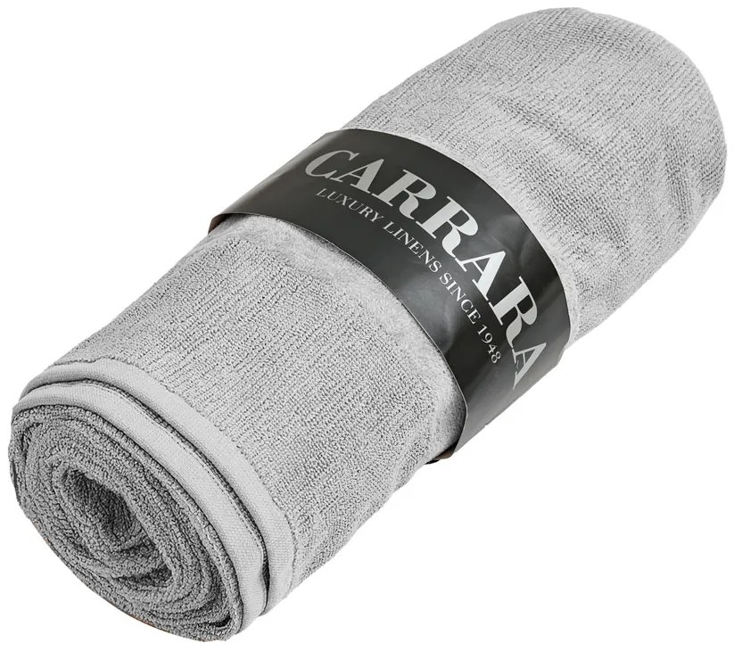 Fürdőlepedő CARRARA 70x140 cm világosszürke, 100% pamut