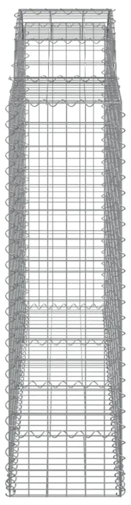 13 db íves horganyzott vas gabion kosár 200x50x140/160 cm