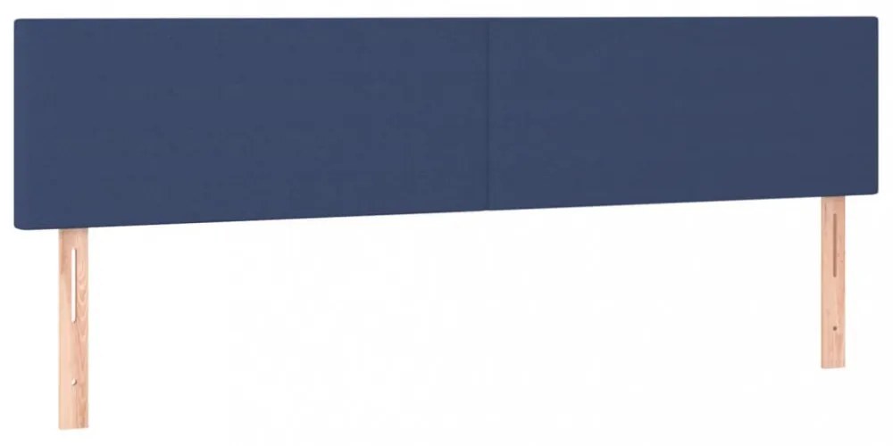 kék szövet LED-es fejtámla 200x5x78/88 cm