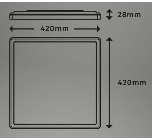 Briloner 7082-016 - SLIM LED 22W 230V 2700-6500K dimmelhető + távirányító