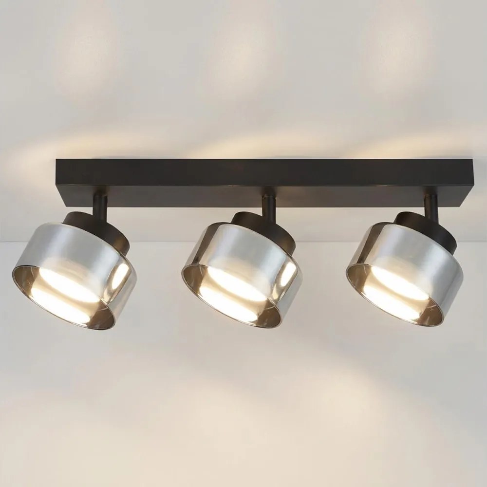 Brilagi - AURA LUX 3xGX53/30W/230V spotlámpa, fekete/füstszínű