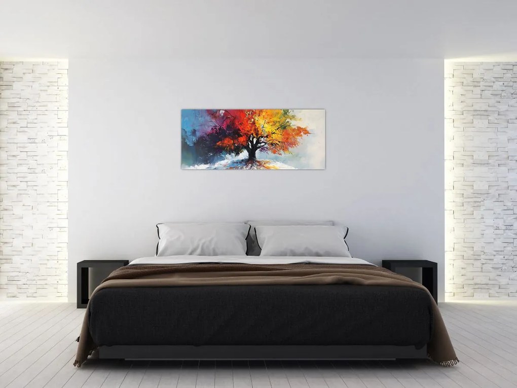 Kép - Színes fa (120x50 cm)
