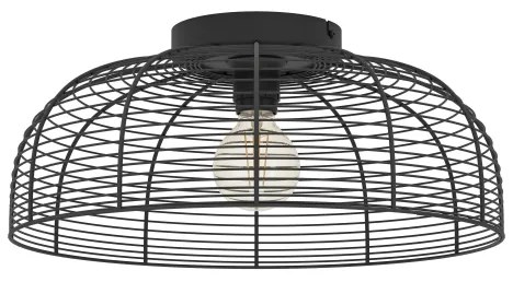 Eglo 43896 - Mennyezeti lámpa RINROE 1xE27/40W/230V fekete