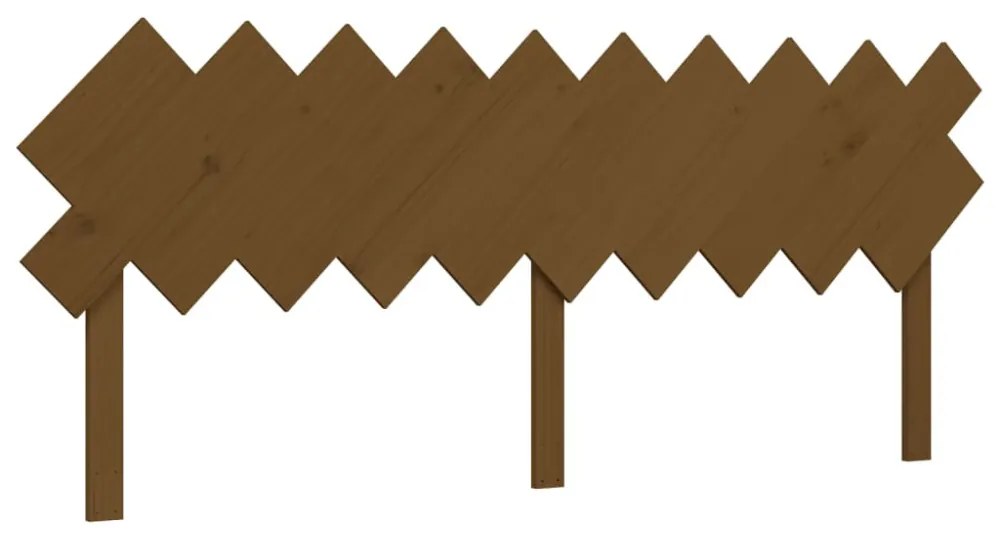 mézbarna tömör fa ágy időseknek fejtámlával 200x200 cm