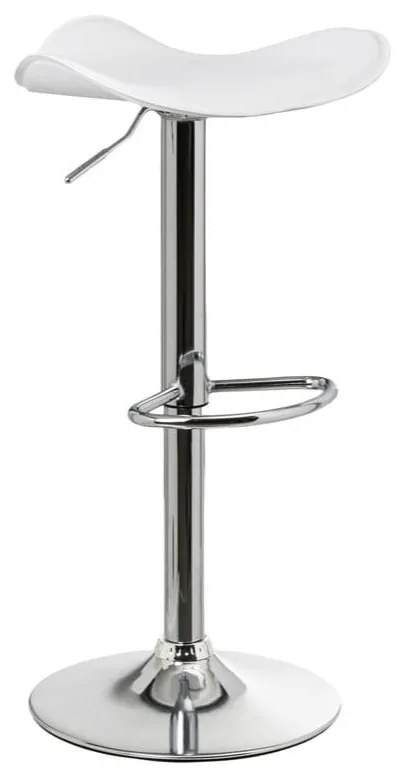 Fehér kárpitozott állítható magasságú bárszék szett 2 db-os (ülésmagasság 73 cm) – Casa Selección