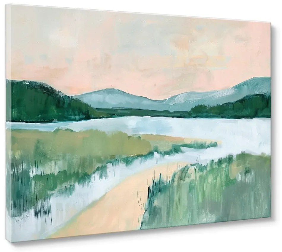 Kép 70x100 cm Gouache Lake – Styler