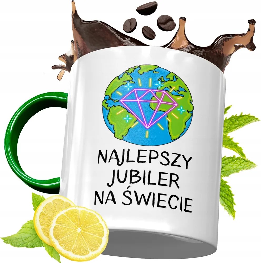 Zöld Bögre Ékszerésznek Születésnapi Ajándék fényképes nyomtatással