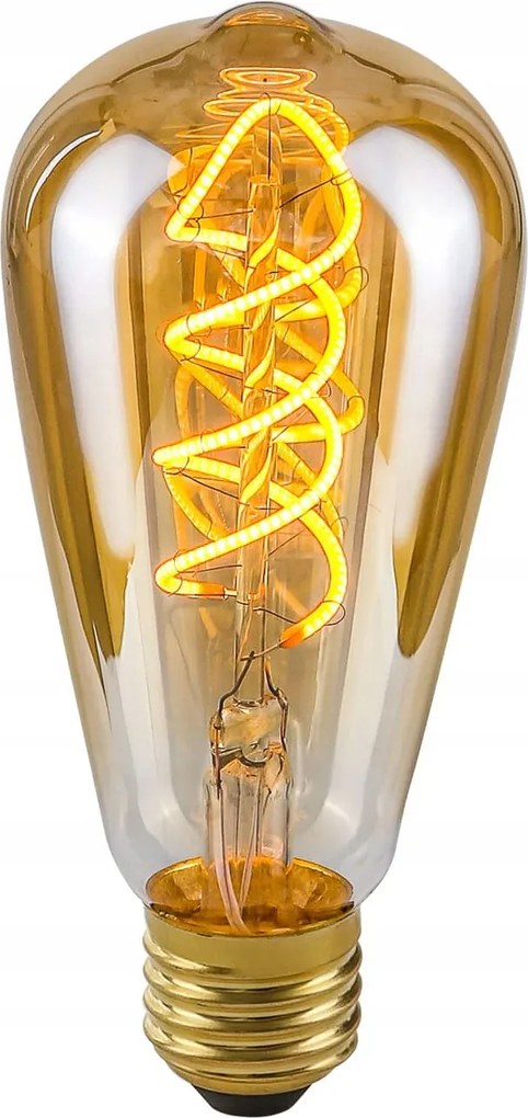 Italux Led izzó E27 4W Retro Edison Meleg ST64 Borostyán