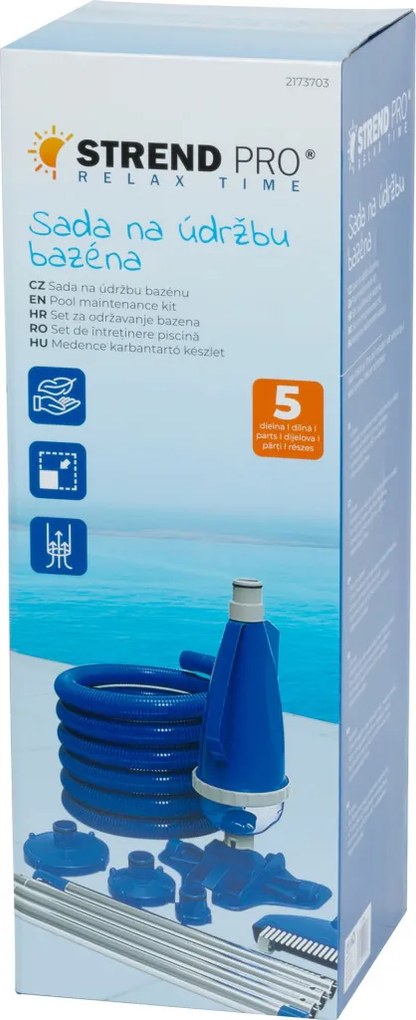 Medence karbantartó készlet Poolx, 5 részes