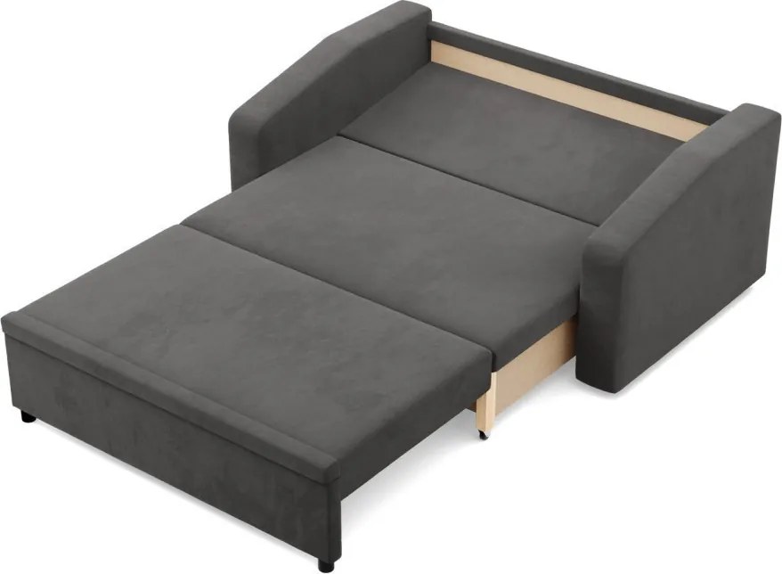 Zeus kanapé, szövet anyag, hab töltet, döntött kartámasz, szürke