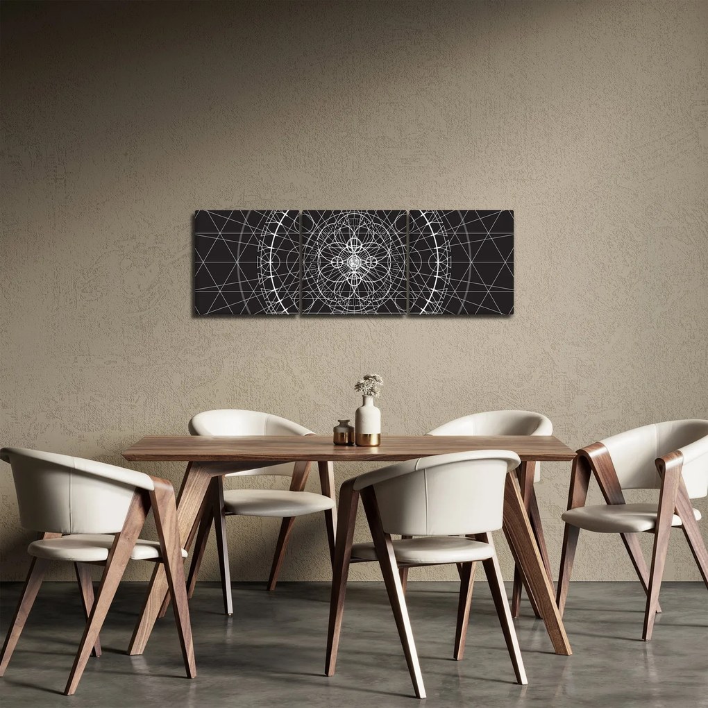 Kép - Óra absztrakciója (órával) (90x30 cm)