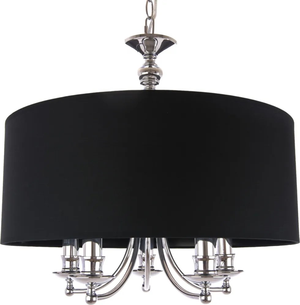 COSMOLIGHT P05697CH-BK ABU DHABI Ernyős Függesztett Lámpa Fekete, Ezüst E14 IP20