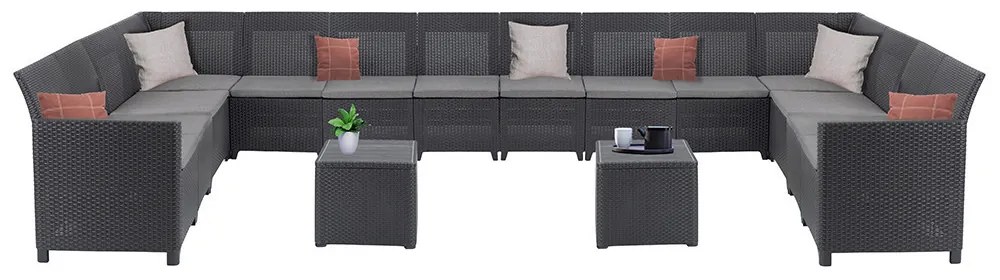 Claire IV 14 személyes kerti bútor garnitúra vigo tárolós asztallal