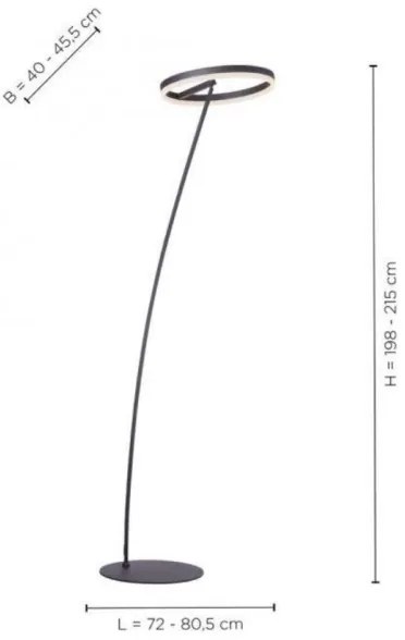 Paul Neuhaus 381-13 - LED Dimmelhető állólámpa TITUS LED/19,5W/230V