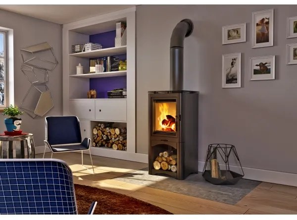 Kratki KOZA/K5/S/W 7kW acél kandalló kályha, 150mm pr.