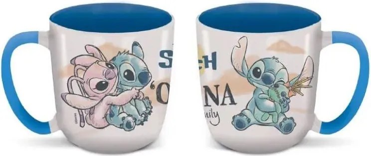 Disney Lilo és Stitch, A csillagkutya Ohana Elite porcelán bögre 380 ml (13 oz) Díszdobozban