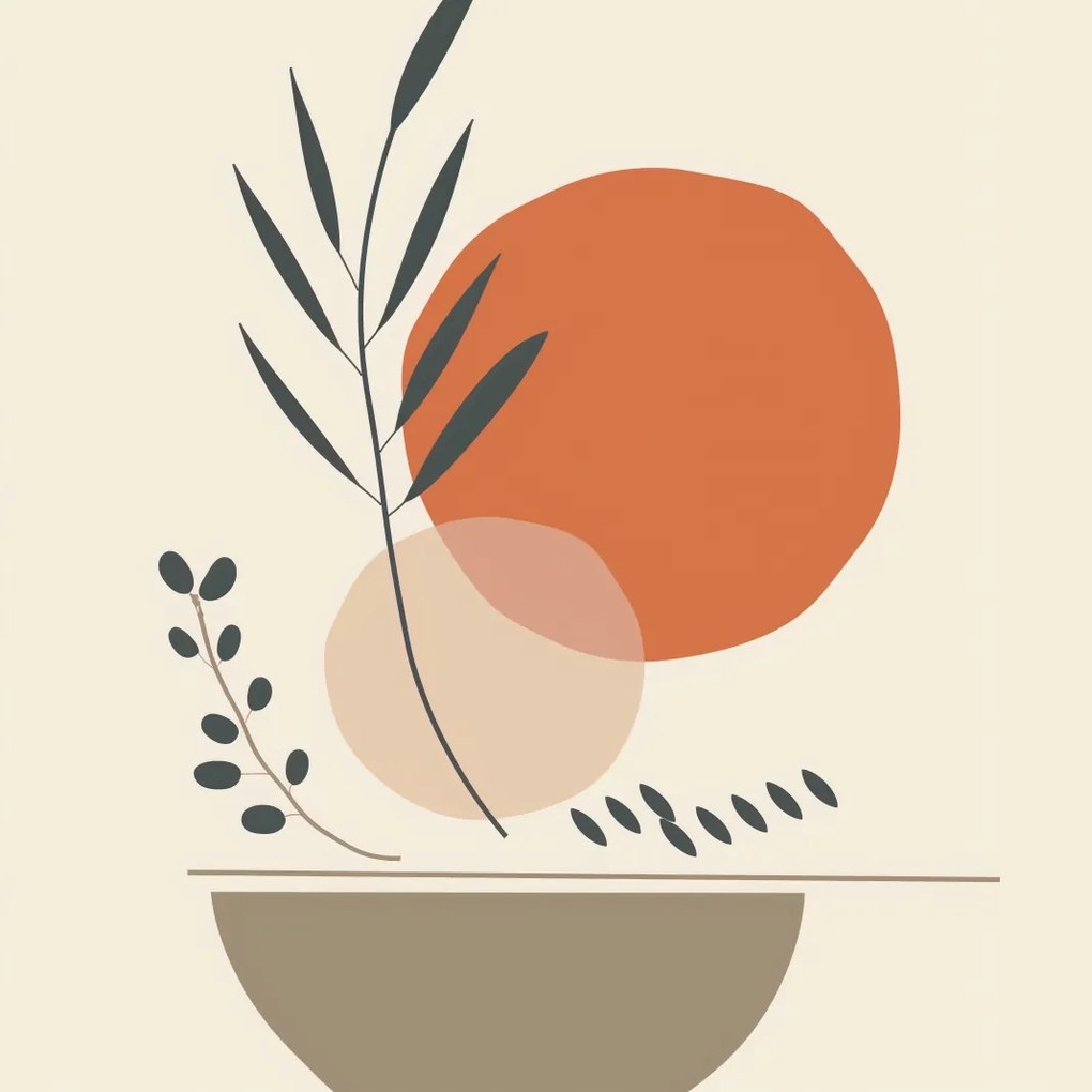 Poszter 70x70cm Föld és növények