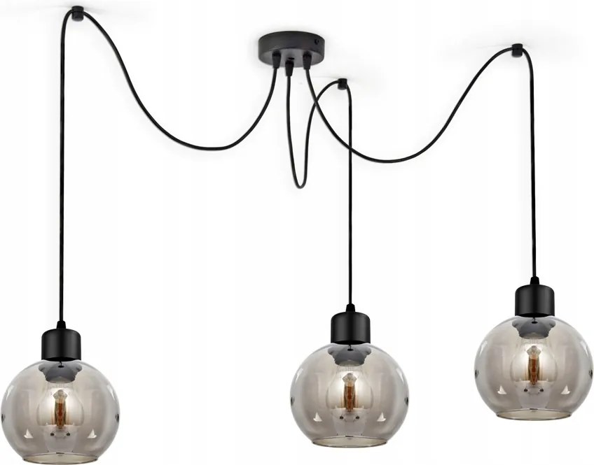 Üveg Mennyezeti Függő Lámpa Csillár Pók Golyók