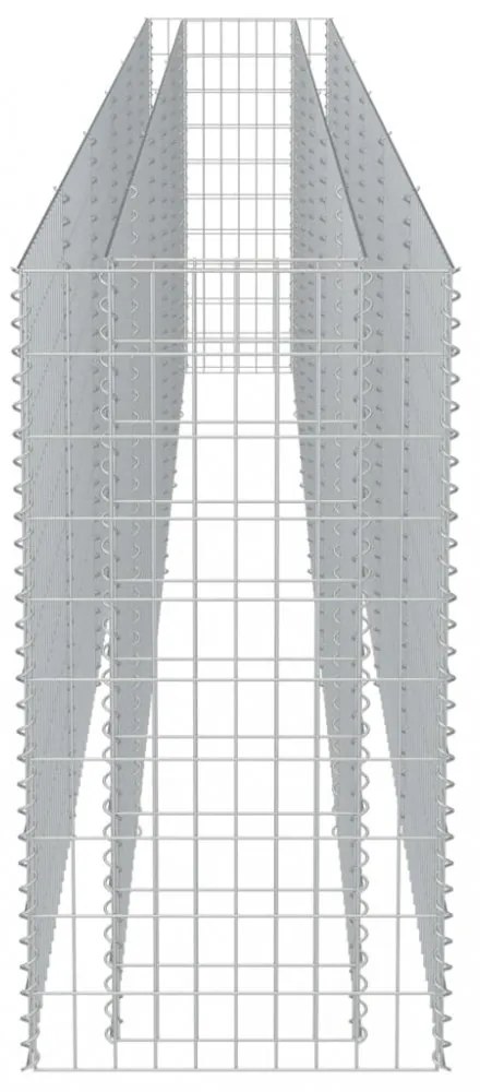 horganyzott acél gabion magaságyás 540 x 50 x 100 cm