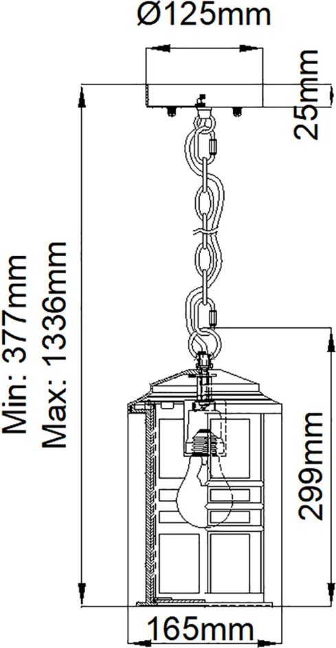 ELSTEAD KLBEACONSQUARE8WH BEACON Kültéri Függő Lámpa Fehér IP44
