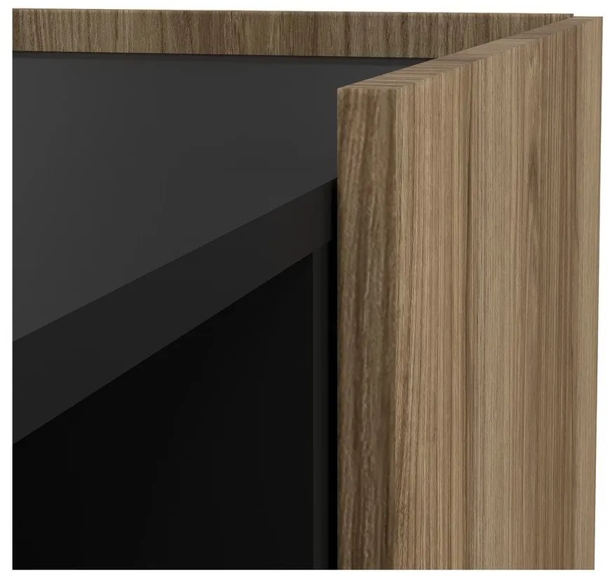 Barna TV-állvány tölgyfa dekorral 147x54x41 cm Bergen – Tvilum