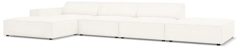 Bézs buklé szövet sarokkanapé (bal oldali) Jodie – Micadoni Home