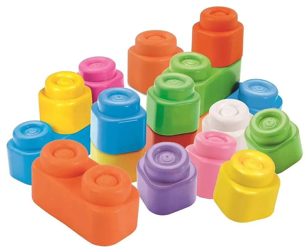 Színes Clemmy puha építőkocka 20 db-os Clementoni