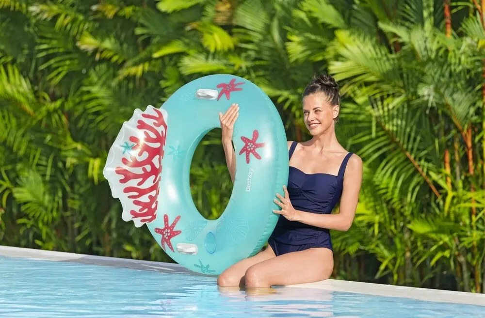 Bestway 43730 Felfújható gyűrű Coral Bliss, átmérő 107 cm