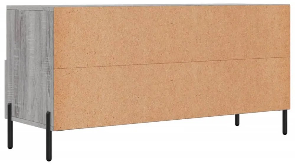 szürke sonoma színű szerelt fa TV-szekrény 102 x 36 x 50 cm