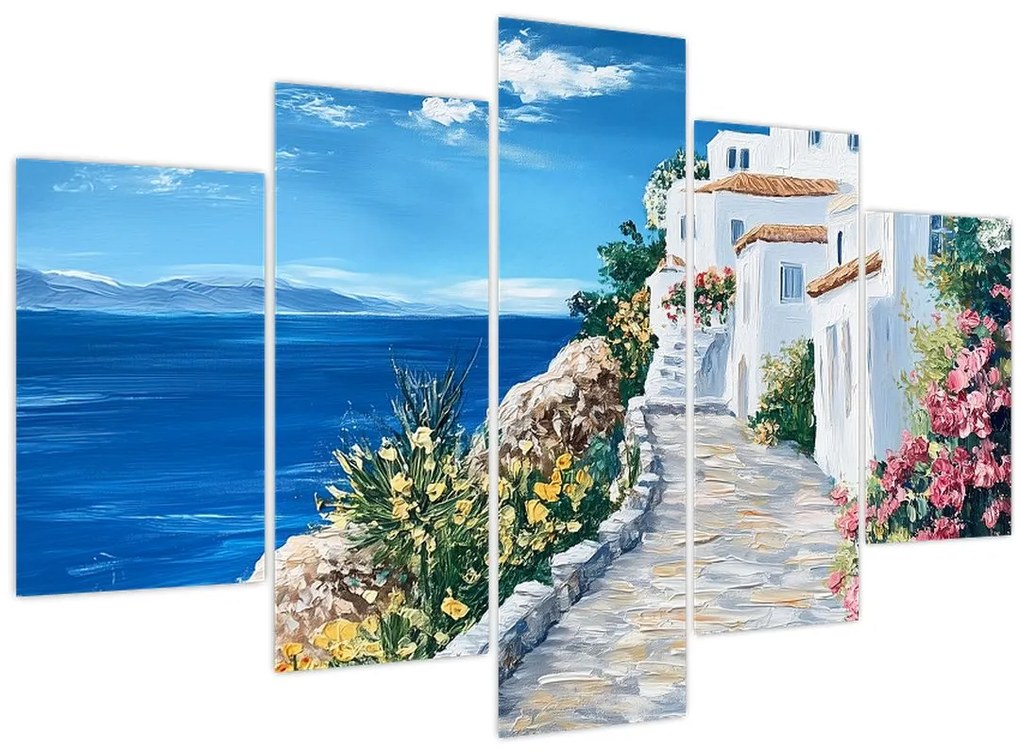 Kép - Sikátor a tenger mellett (150x105 cm)