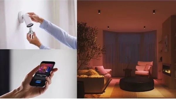 Philips Hue WACA kezdőcsomag 3xGU10/4,2W 2000-6500K + csatlakoztatáshoz szükséges eszköz