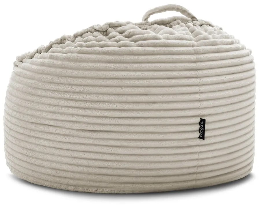 Bézs kordbársony babzsákfotel Socrate – Bobochic Paris