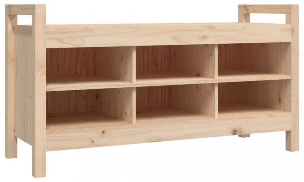 tömör fenyőfa előszoba pad 110 x 40 x 60 cm