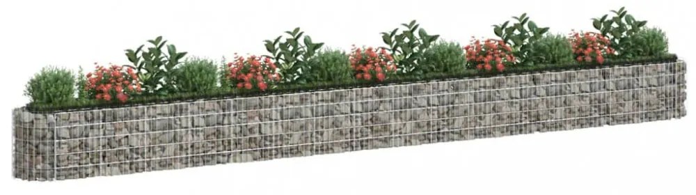 horganyzott vas gabion magaságyás 610 x 50 x 50 cm