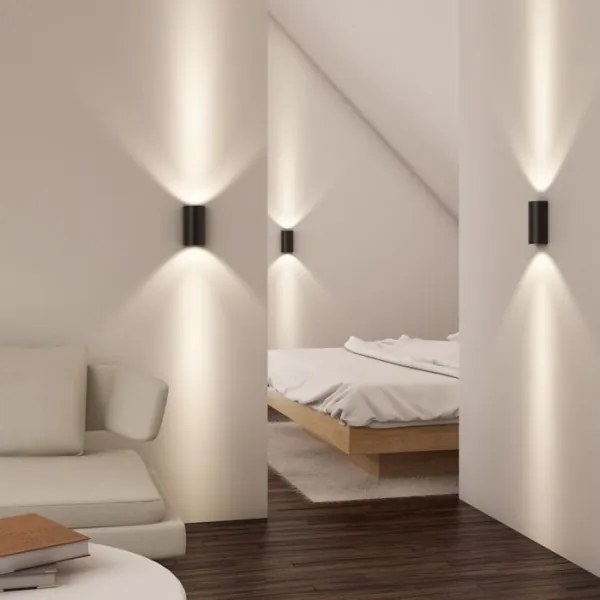 RED - Design Rendl - R12593 - LED Fali lámpa DAFFY LED/6W/230V fekete