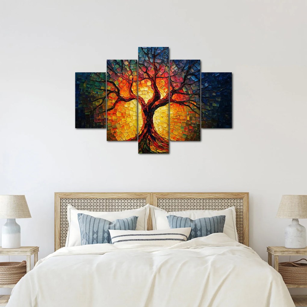 Kép - Az élet fája mozaikban (150x105 cm)