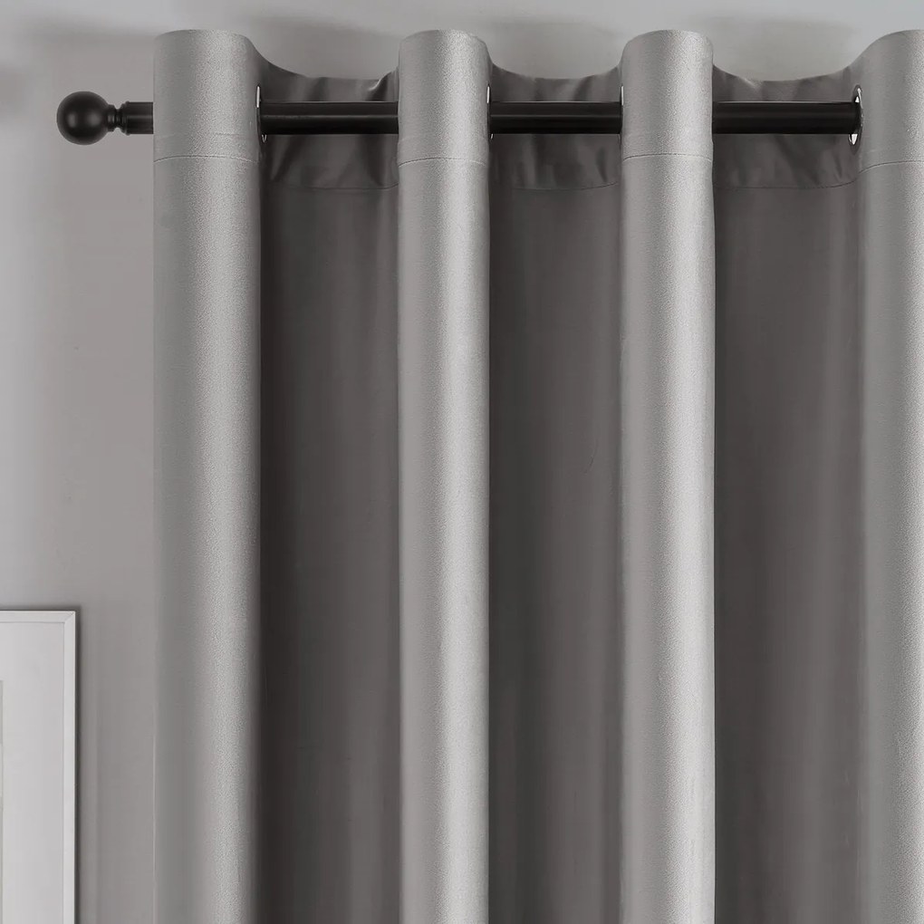 4Home Manila sötétítő függöny szürke, 150 x 250 cm