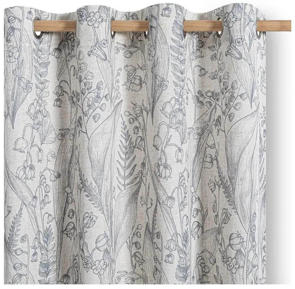 Világosszürke függöny 135x250 cm Selvetia – Restilo