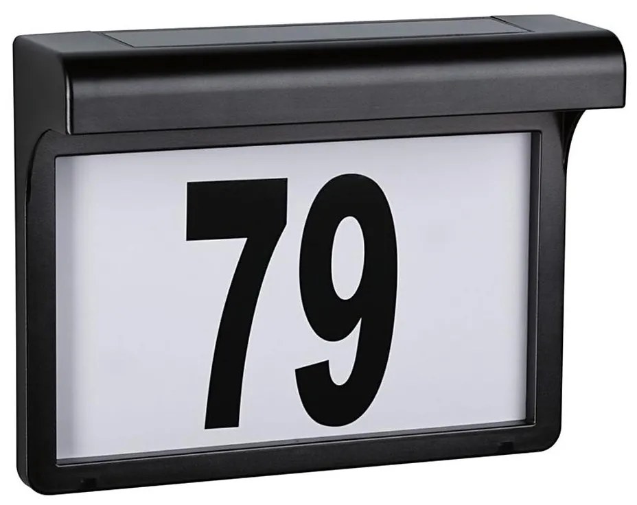 Paulmann 95388 - LED/0,05W IP44 Napelemes házszám érzékelővel DAYTON 4,8V