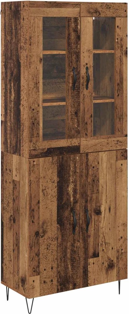 vidaXL Magasfiú Öreg fa 69,5 x 34 x 180 cm Faanyag