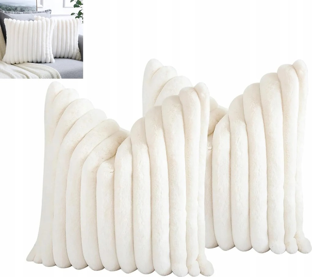 Párnahuzat szett, 2 db-os díszpárnahuzat, dombornyomott mintával, 50x50 cm